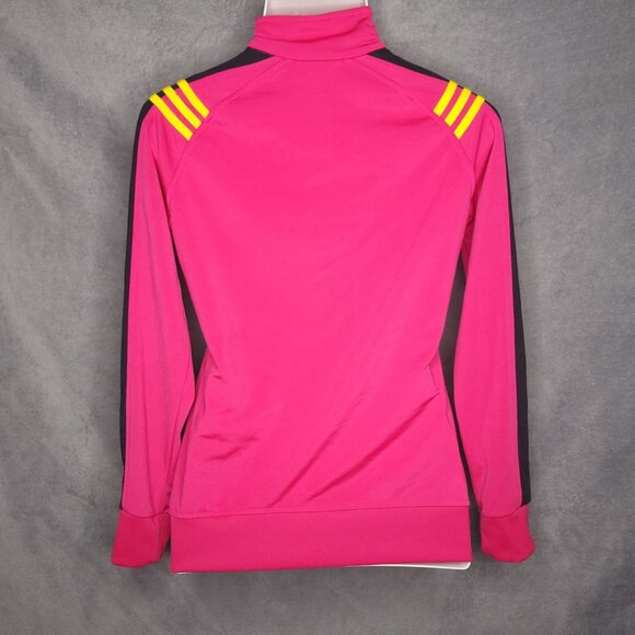 Adidas Womens Climalite Full-Zip Track Jacket Medium Pink Athleisure - Picture 3 of 6